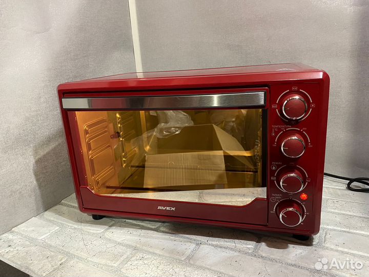 Мини-печь Avex TR 350 mrcl красная