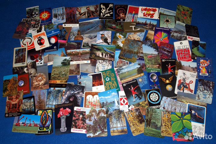 Календарики СССР внешторг пластиковые