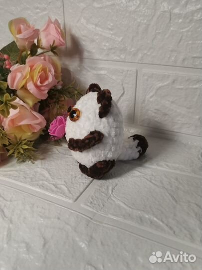 Вязаный котик, ручная работа