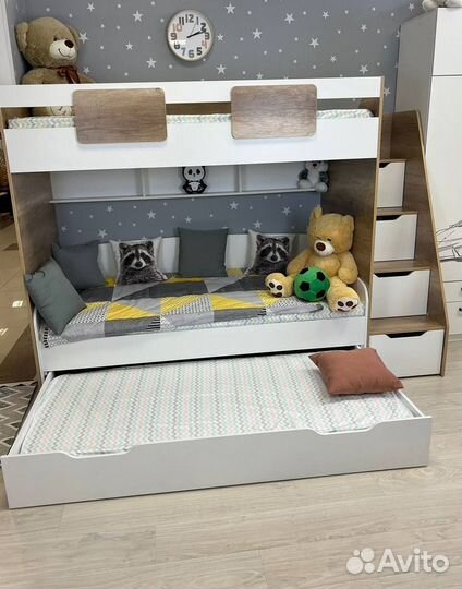 Двухярусная кровать детская 90х190 см