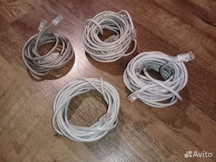 Кабель интернет готовый и на отрез, обжимка RJ-45
