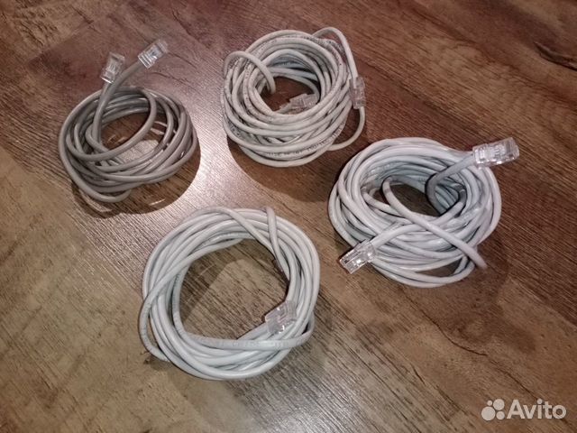 Кабель интернет готовый и на отрез, обжимка RJ-45
