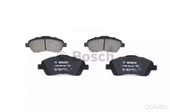 Bosch 0 986 494 054 Колодки тормозные дисковые пер