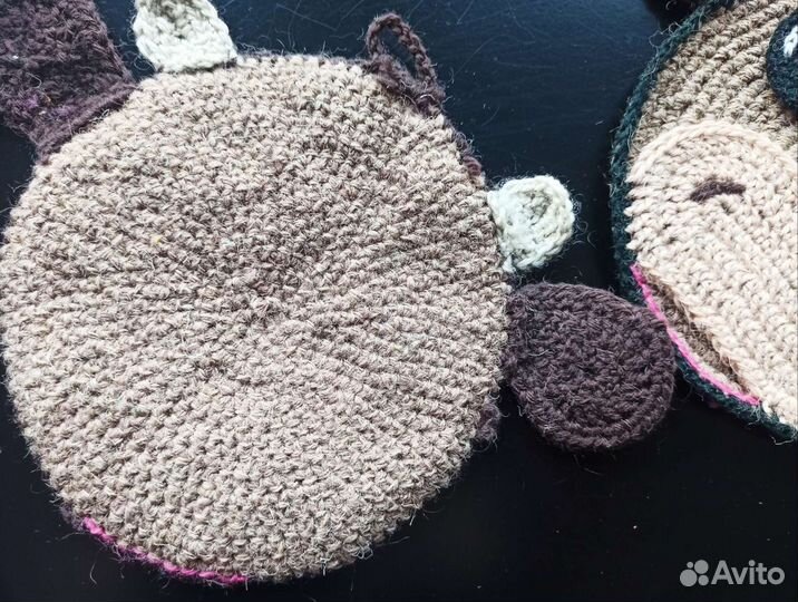 Прихватки, сервировочные салфетки из джута