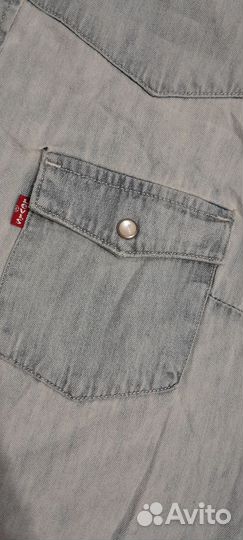 Джинсовая рубашка levis р.S оригинал