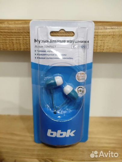 Наушники вкладыши BBK EP-1105S
