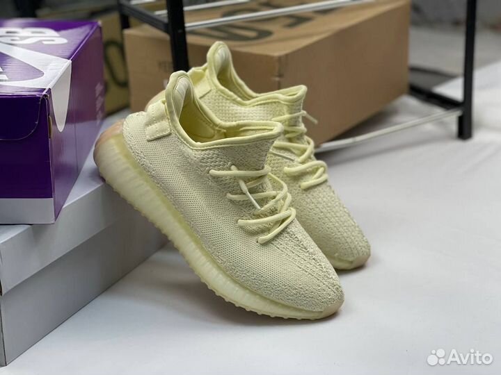 Кроссовки Adidas Yeezy Boost 350 V2, Butter