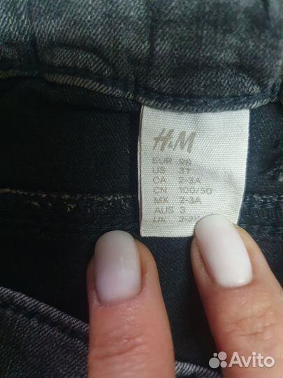 Джинсовые шорты h&m р 98