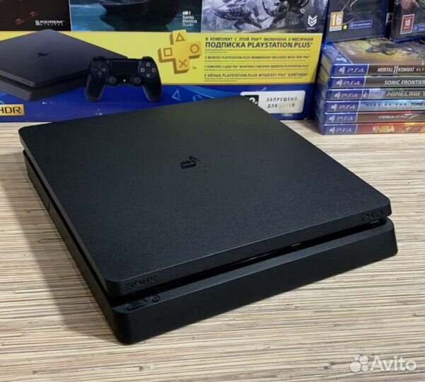 Sony PS4 Slim 500GB PlayStation4 Гарантия + 40 Игр