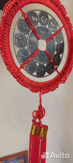 Подвеска Фен-шуй 12 символов знака зодиака