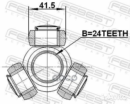 Трипоид 24x41.5 2116-TC718tdci 2116-TC718tdci F