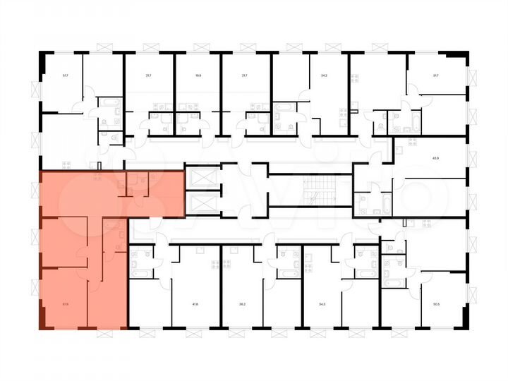 3-к. квартира, 87,8 м², 5/9 эт.