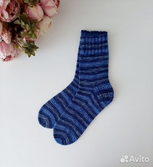 Носки шерстяные вязаные мужские