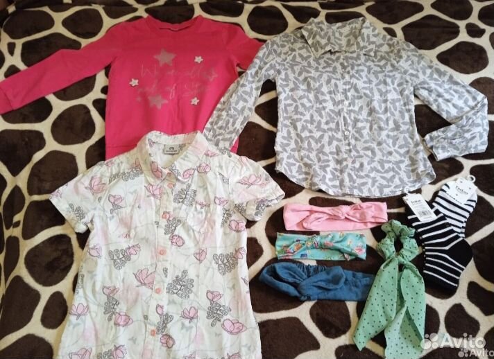 Одежда на девочку 4;5;6 лет пакетом