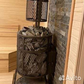 Чугунная печь для бани