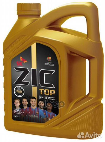 ZIC TOP SAE 0W20 4л SN+/C5 Zic