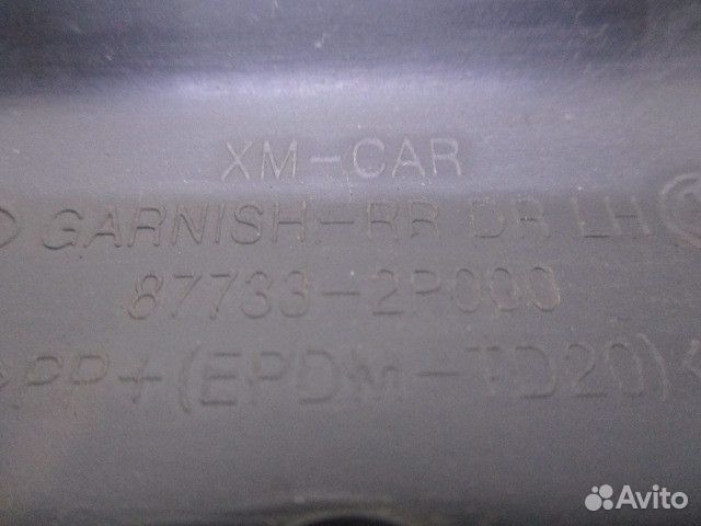 Накладка двери задней левой Kia Sorento 2 (XM)