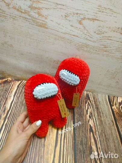 Игрушка ручной работы - герой Амонг Ас(Among Us) в