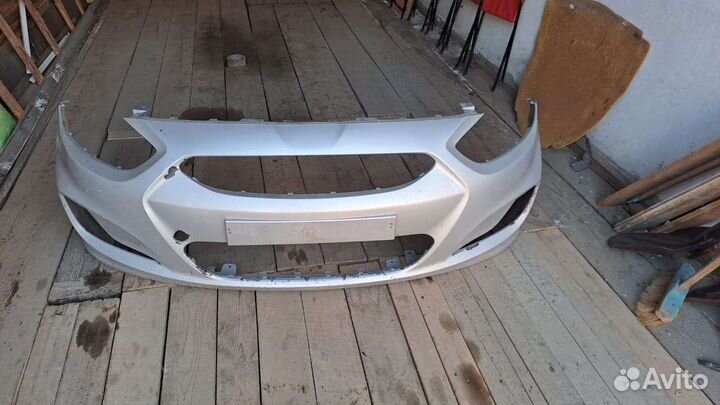 Бампер передний hyundai solaris 1 поколения