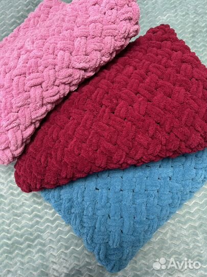 Плед детский вязаный