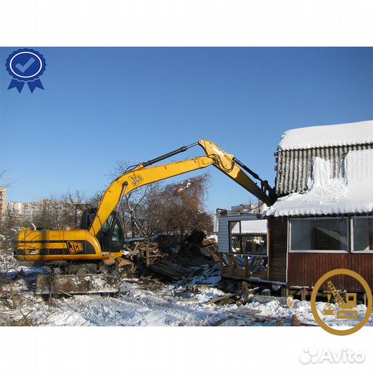 Демонтаж дома / снос, разборка зданий, фундаментов