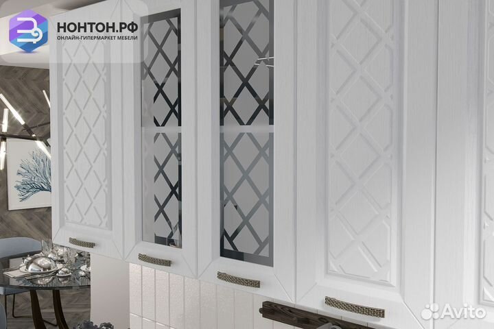 Кухня Агава 1.6 м акация белая / трюфель