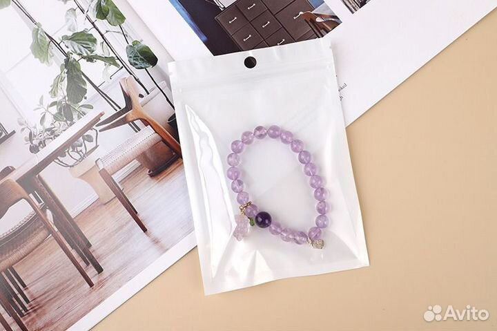 Упаковочные пакеты зип лок zip-lok белые с окошком