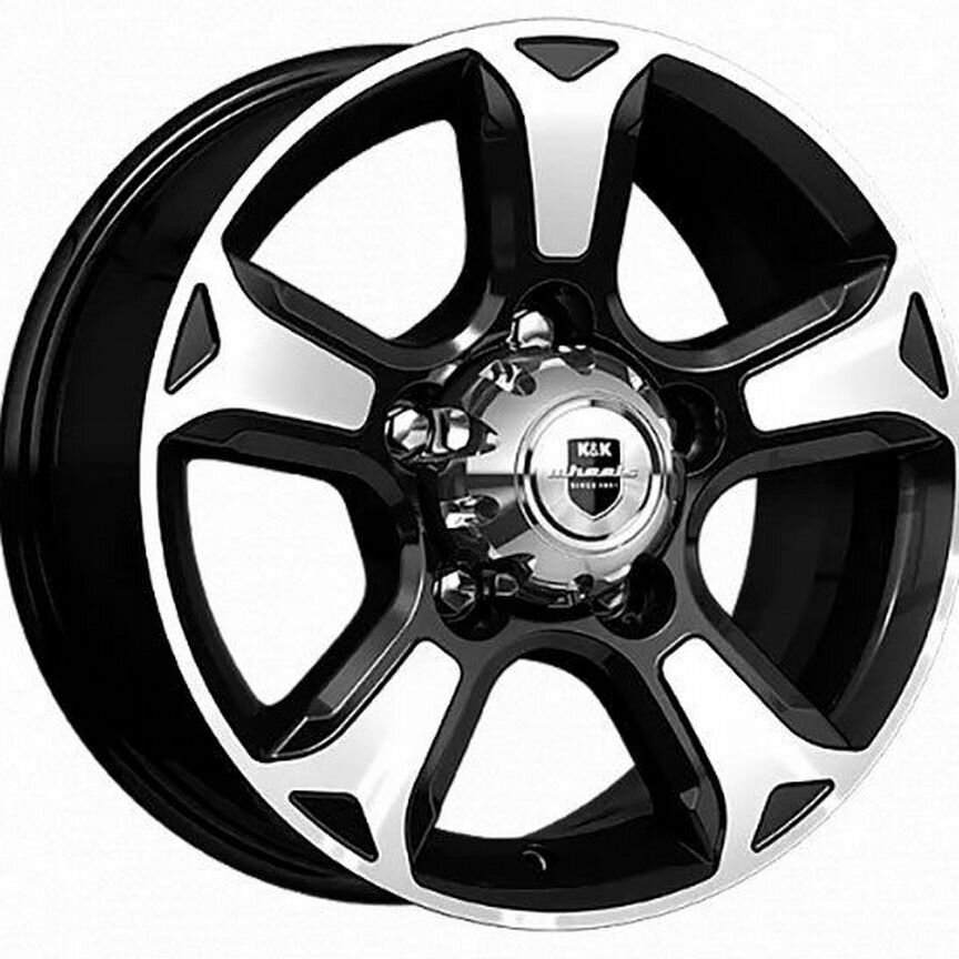 Диски K&K Атлант 7x16 5x139.7 ET35 D98 Алмаз черный