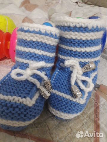 Пинетки детские вязаные