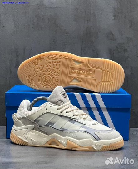 Кроссовки Adidas Niteball 2 бежевые