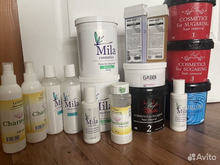 Паста сахарная для депеляции, воск, тальк, пудра