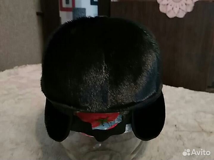 Кепка из натуральной кожи, нерпа, размер 55-56