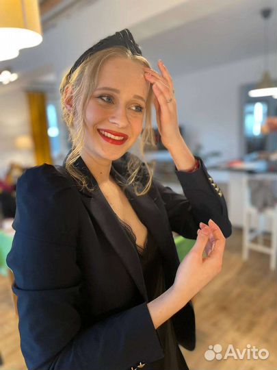 Ободок, повязка на голову, ручной работы