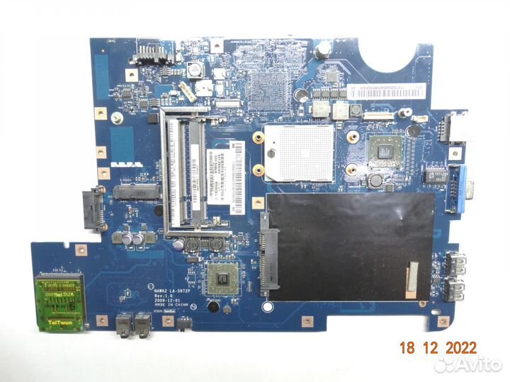 Материнская плата Lenovo G555 LA-5972P с дефектом