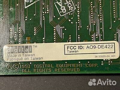 Ретро сетевая карта A09-de422