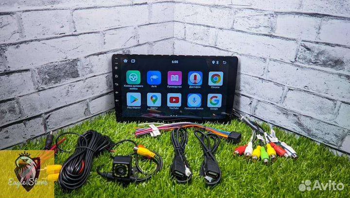 Магнитола Android 9 дюймов 2/32gb+камера