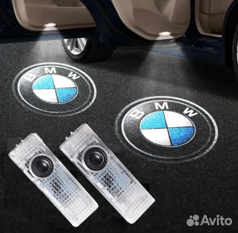 Подсветка в двери BMW с проекцией