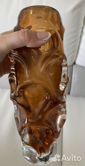 Ваза цветное стекло СССР