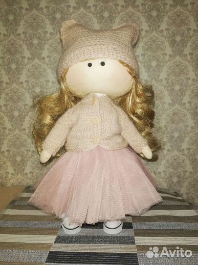 Интерьерная текстильная кукла ручной работы