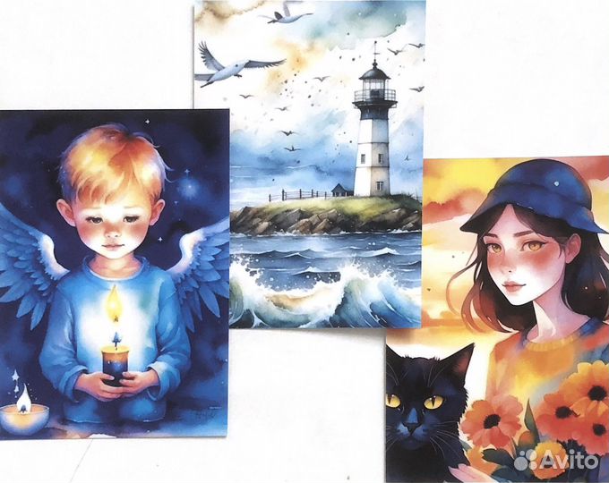 Авторские открытки для посткроссинга