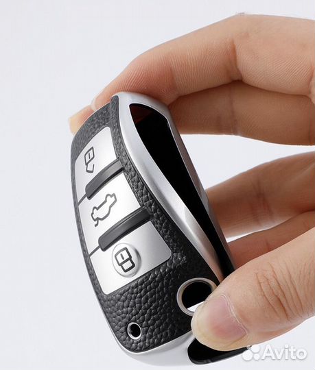 Чехол на выкидной ключ TPU Audi / Ауди green