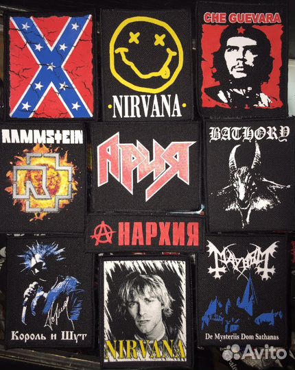 Нашивки шевроны рок