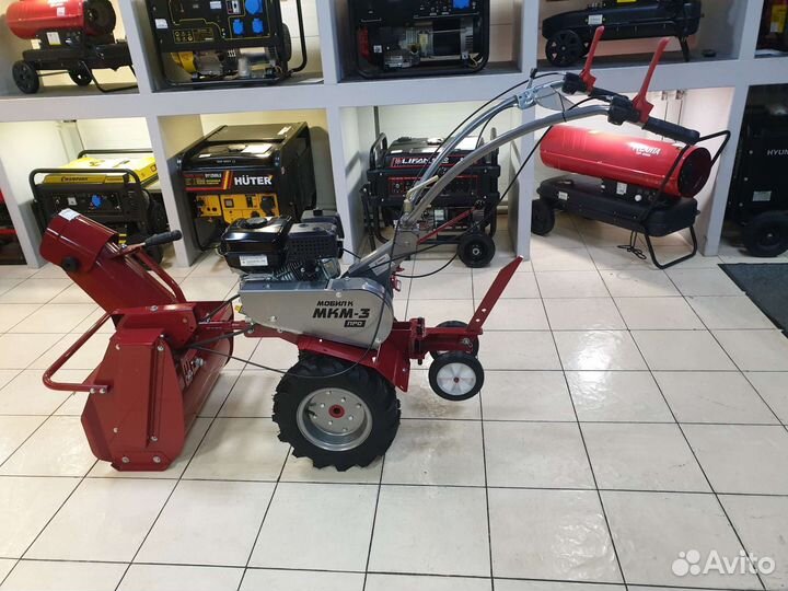 Мотоблок Мобил К мкм - 3 про со снегоуборщиком