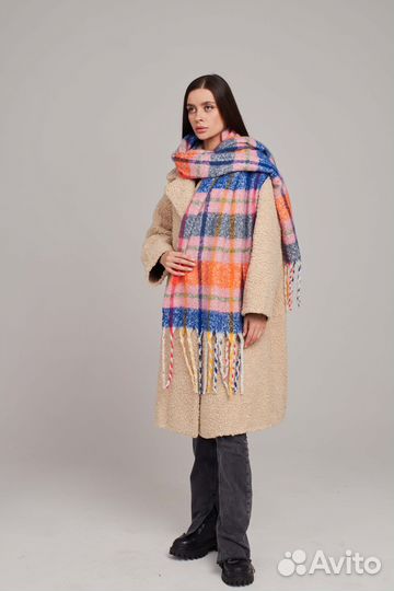 Палантин шарф женский теплый платок