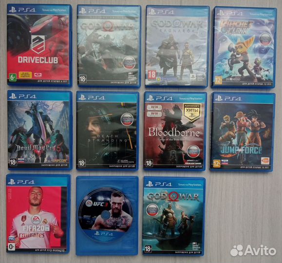 Игры диски Sony PS4