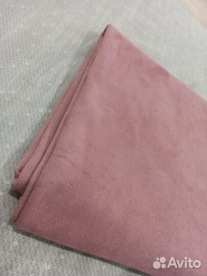 Отрез ткани замша на трикотаже