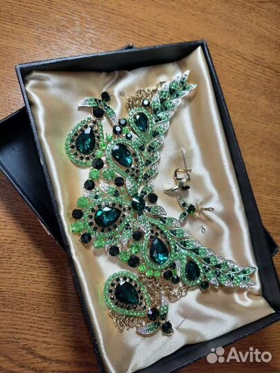 Swarovski колье+серьги