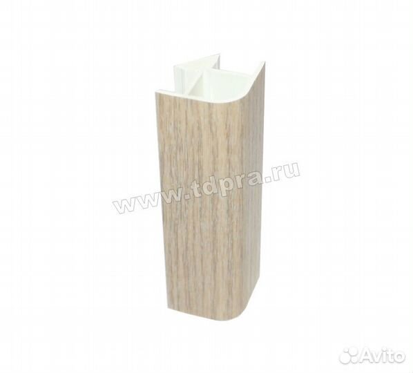 Угол универсальный 95мм 90гр. д/цок. Дуб беленый