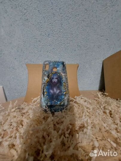 Чехол на samsung а 40,из эпоксидной смолы,wow of w