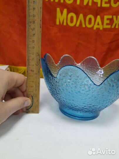 Старинная ваза стеклянная